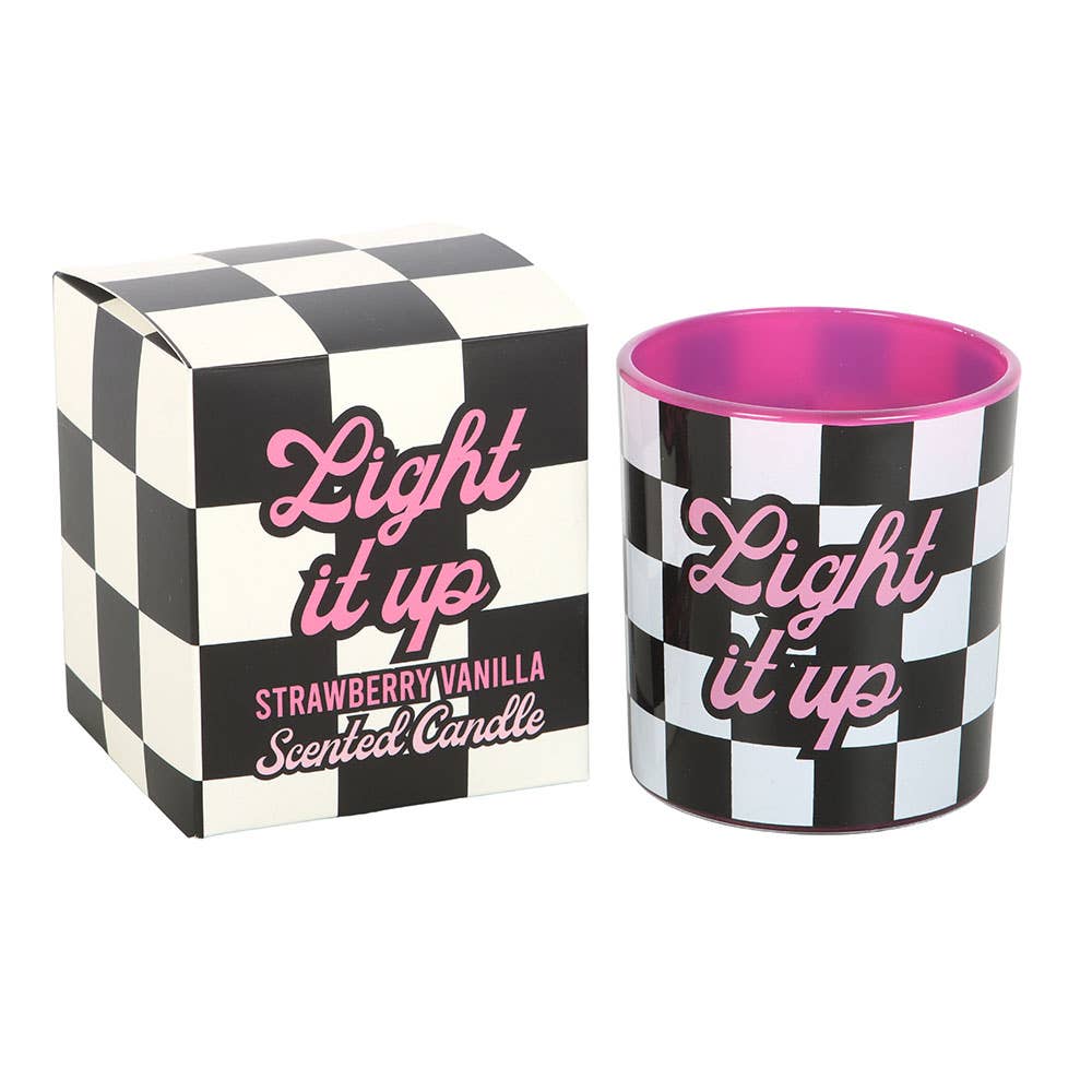 Bougie Fraise Vanille Light It Up | Design e regali originali