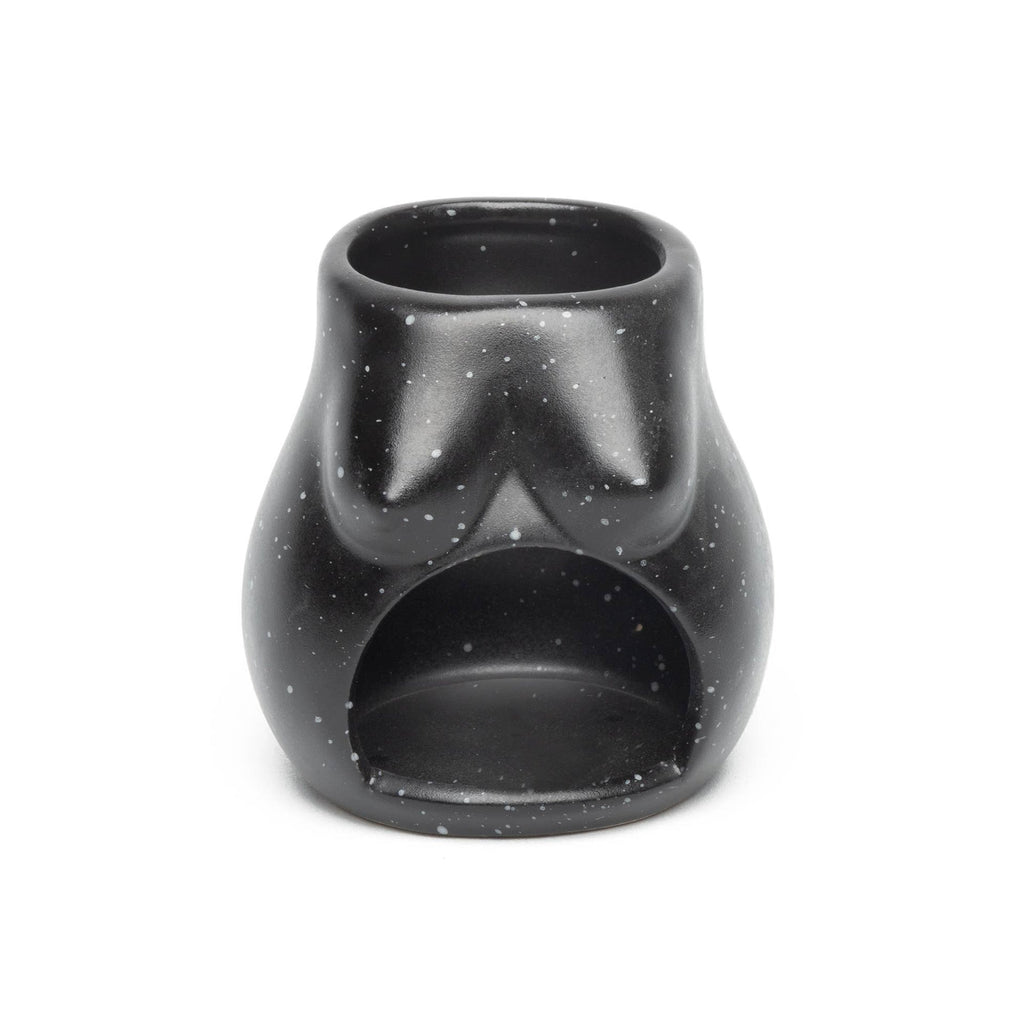 Bougeoir Ouverture Noir Tits Peint à la Main Helio Ferretti Vue 1