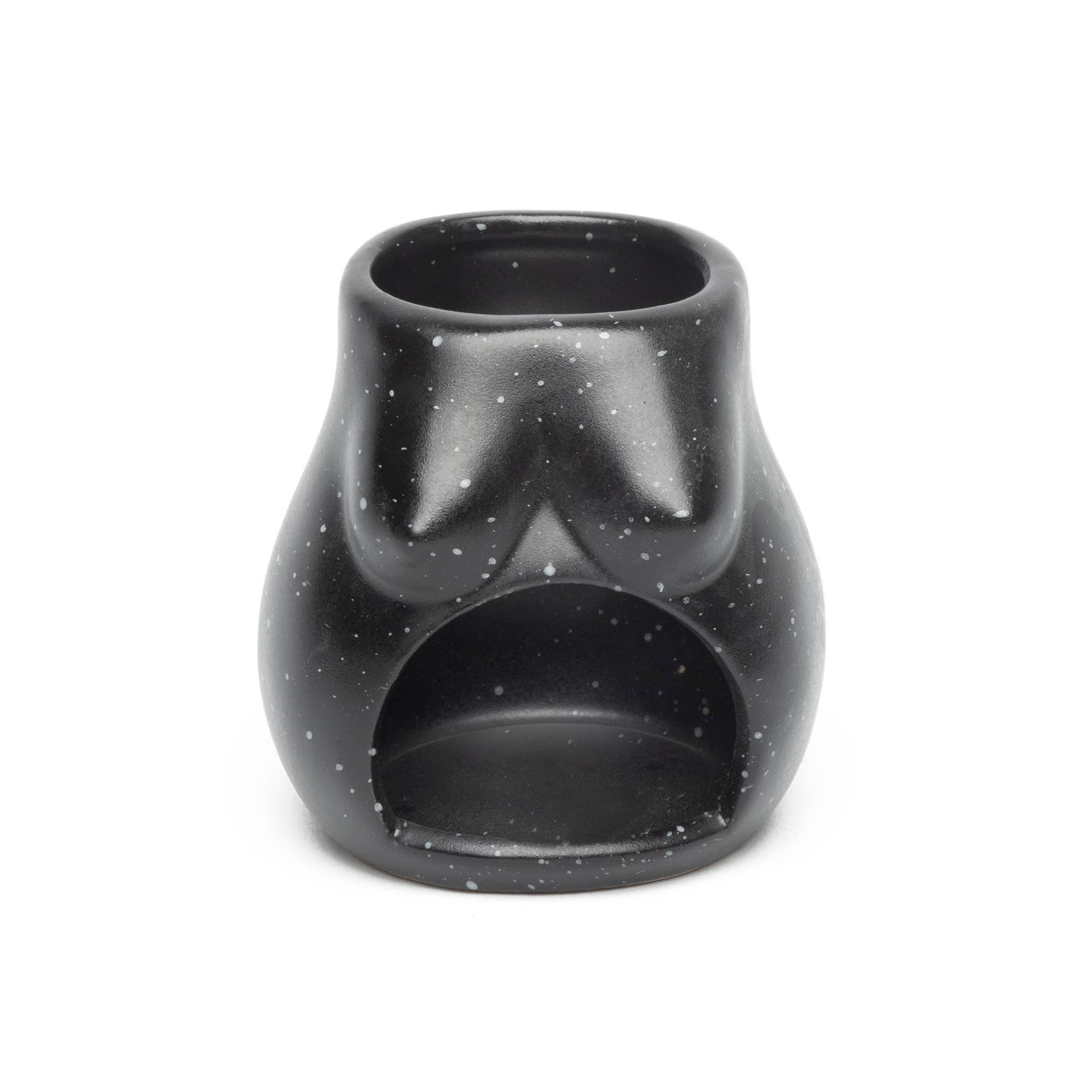 Bougeoir Ouverture Noir Tits Peint à la Main Helio Ferretti Vue 1