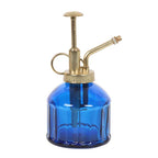 Petit vaporisateur en verre bleu pour plantes