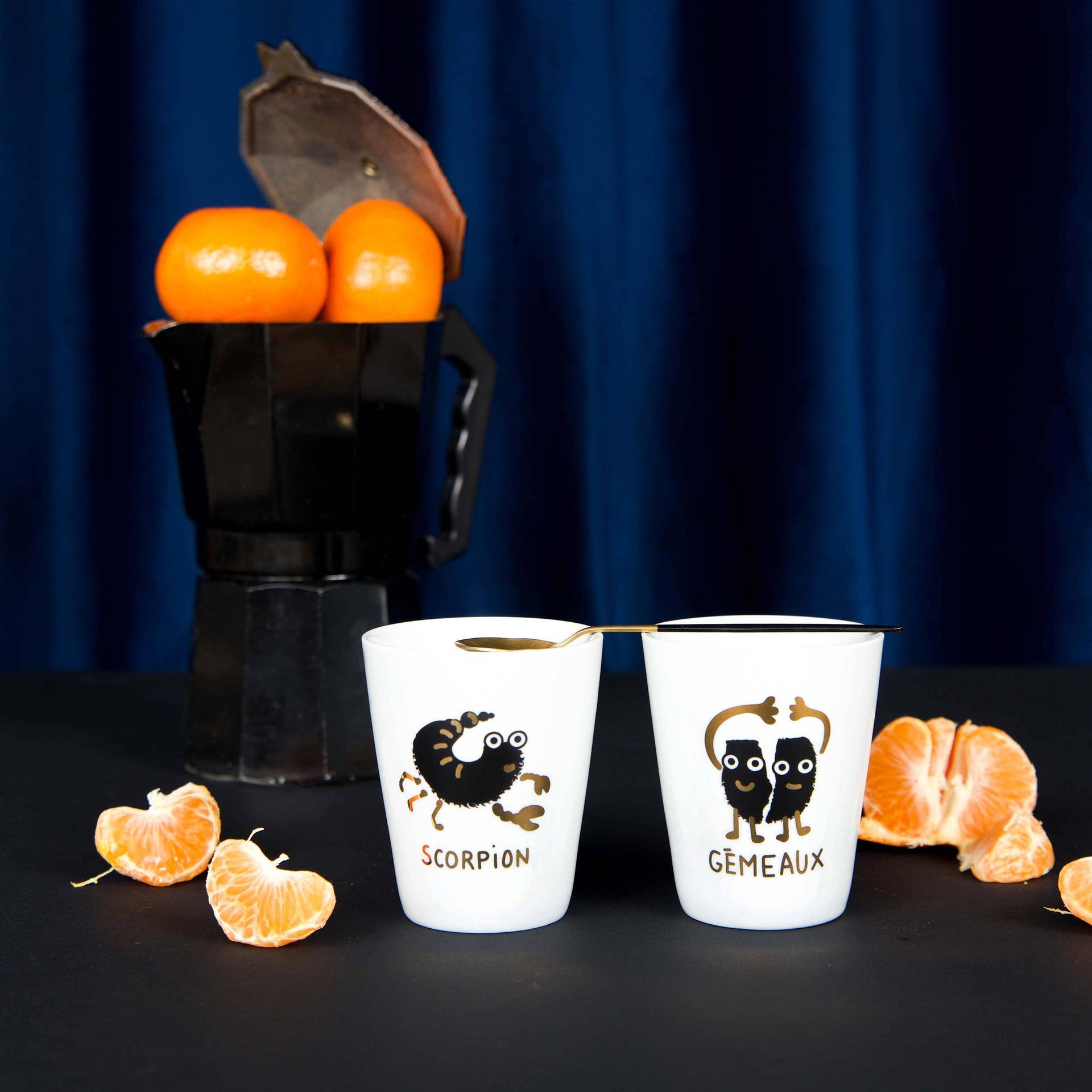 Tasse en porcelaine Signes du zodiaque | Objetos de diseño y regalos originales