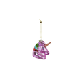 Boule de Noël Licorne Rose
