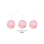 Cintres de Noël, boules de Noël, mousse, rose fluo, S3, 8 cm | Design e regali originali
