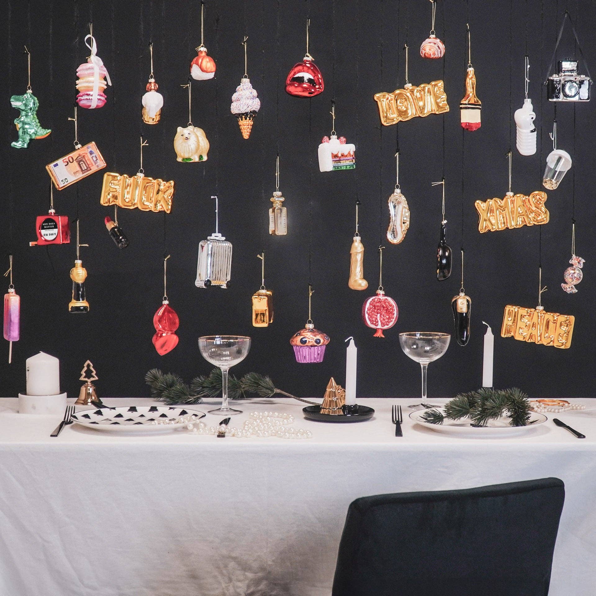 Oggetto regalo di design – boule de noel love 