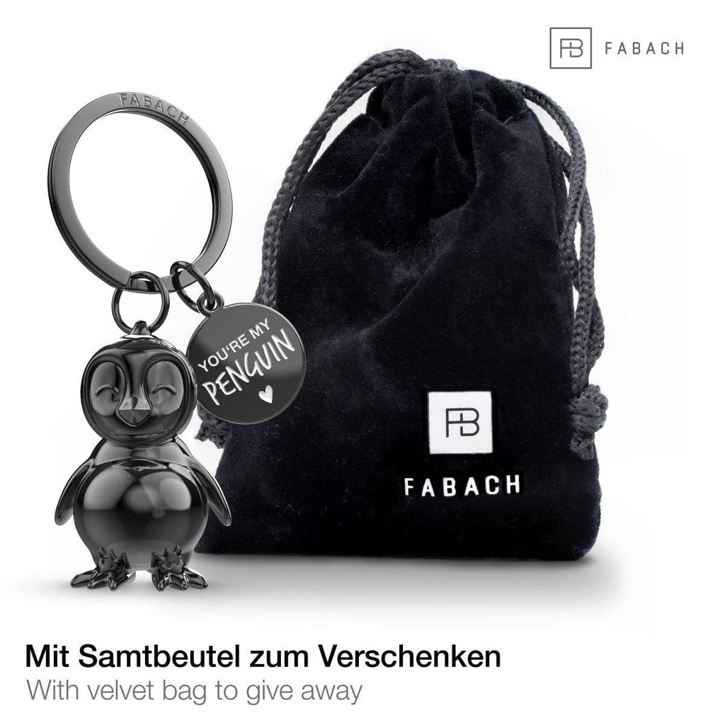 Oggetto regalo di design – porte cles pingouin tu es mon pingouin fabach 
