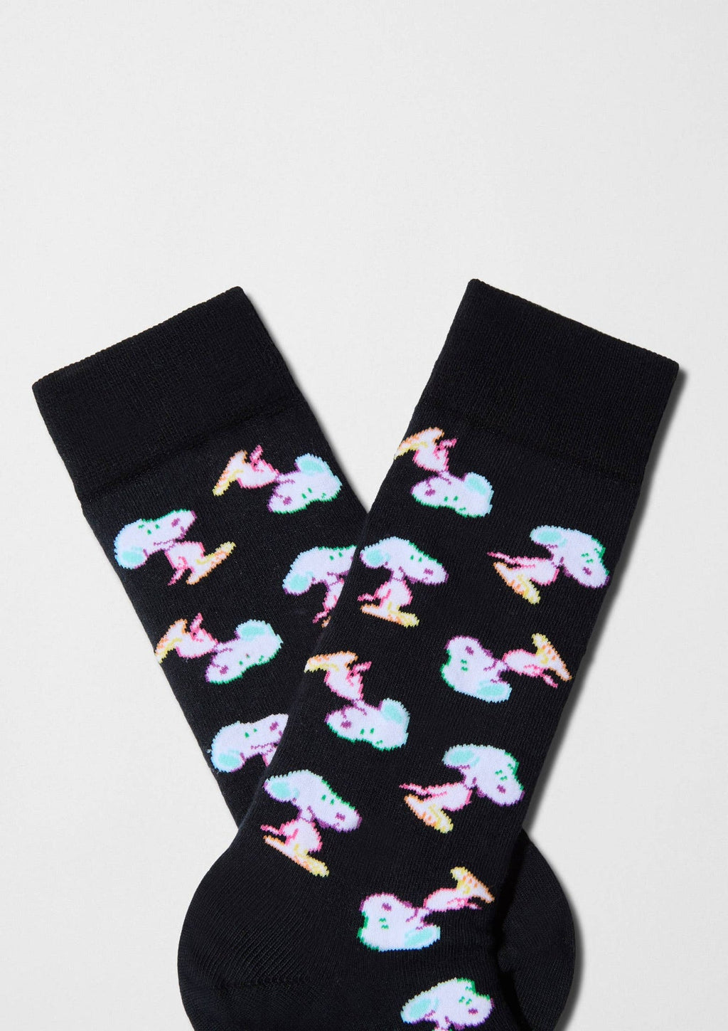 BeSnoopy Néon - Chaussettes coton biologique: Noir / 41/46