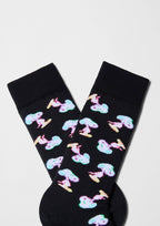 BeSnoopy Néon - Chaussettes coton biologique: Noir / 36/40