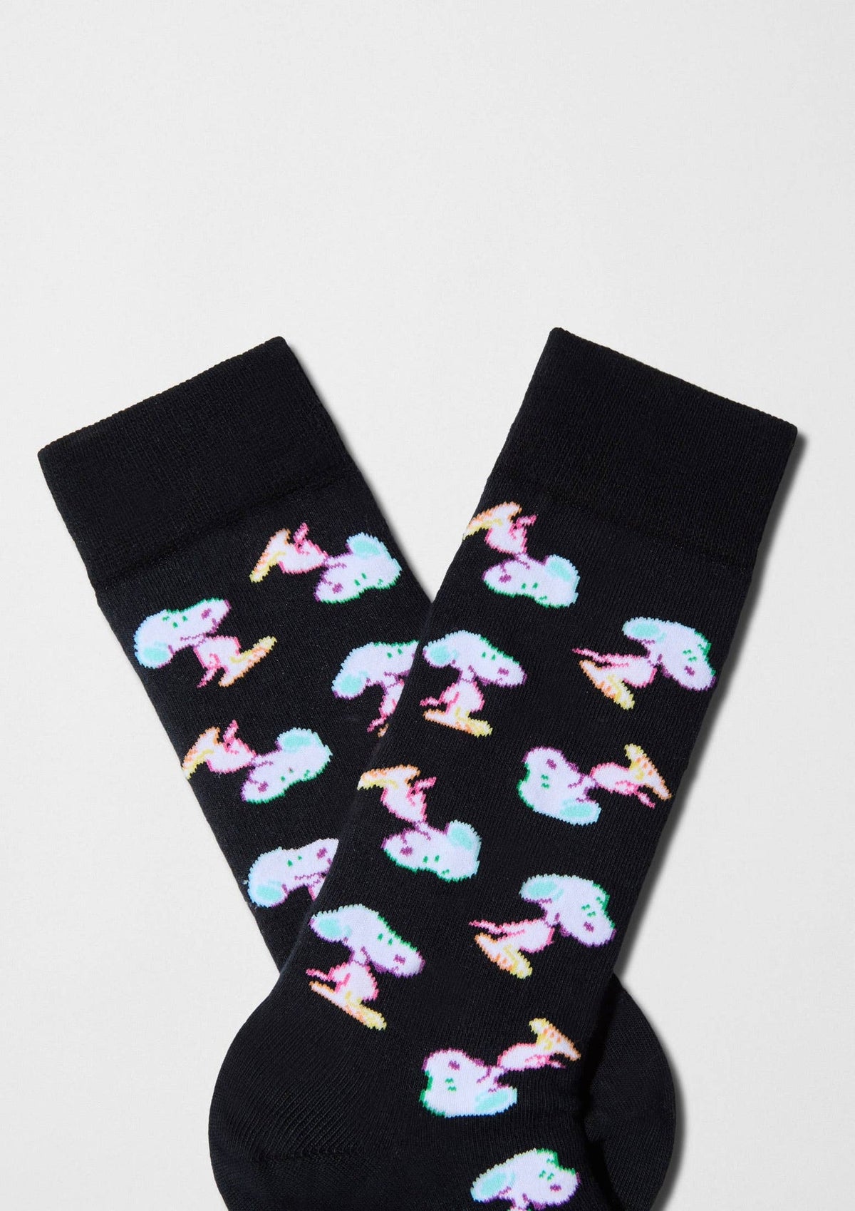 BeSnoopy Néon - Chaussettes coton biologique: Noir / 36/40
