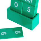 Calendrier Vert Petit Brillant Plein Couleur Helio Ferretti Vue 3