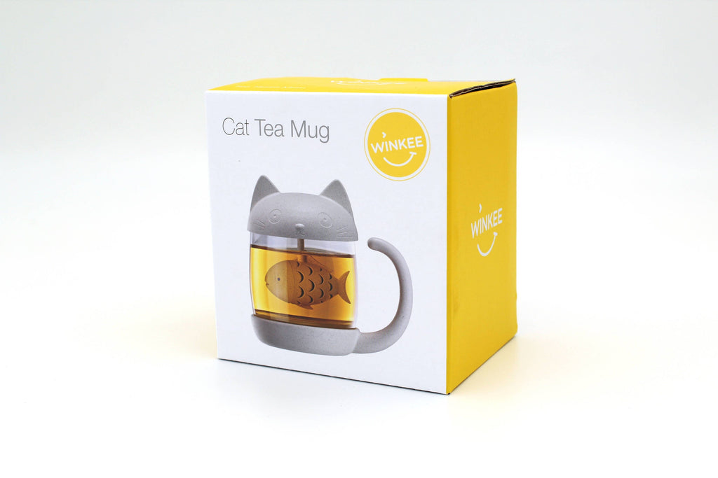 Tasse à thé Chat avec infuseur Poisson | Design e regali originali