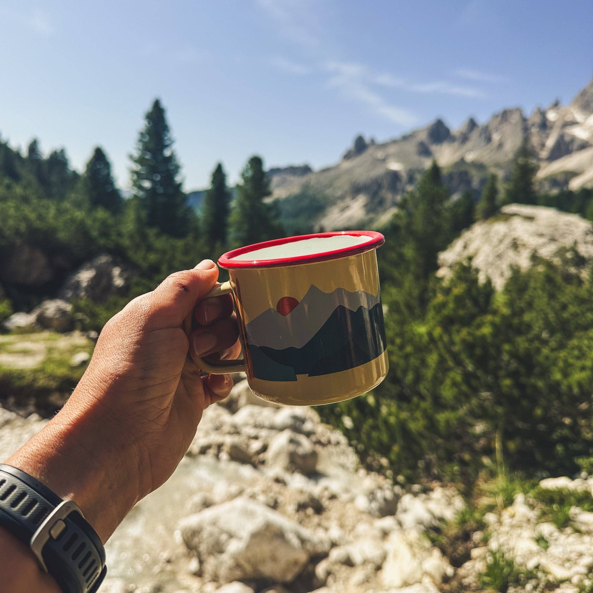 Tasse émaillée Montagnes | Design e regali originali