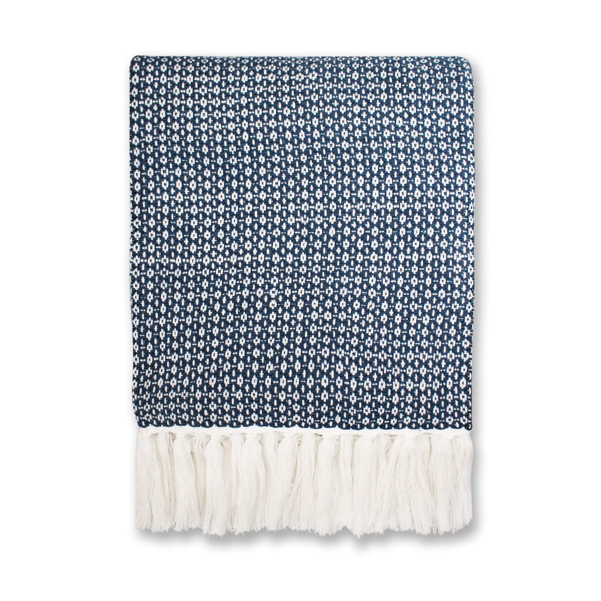 Ayla Navy Blue Throw - 125 x 150 cm