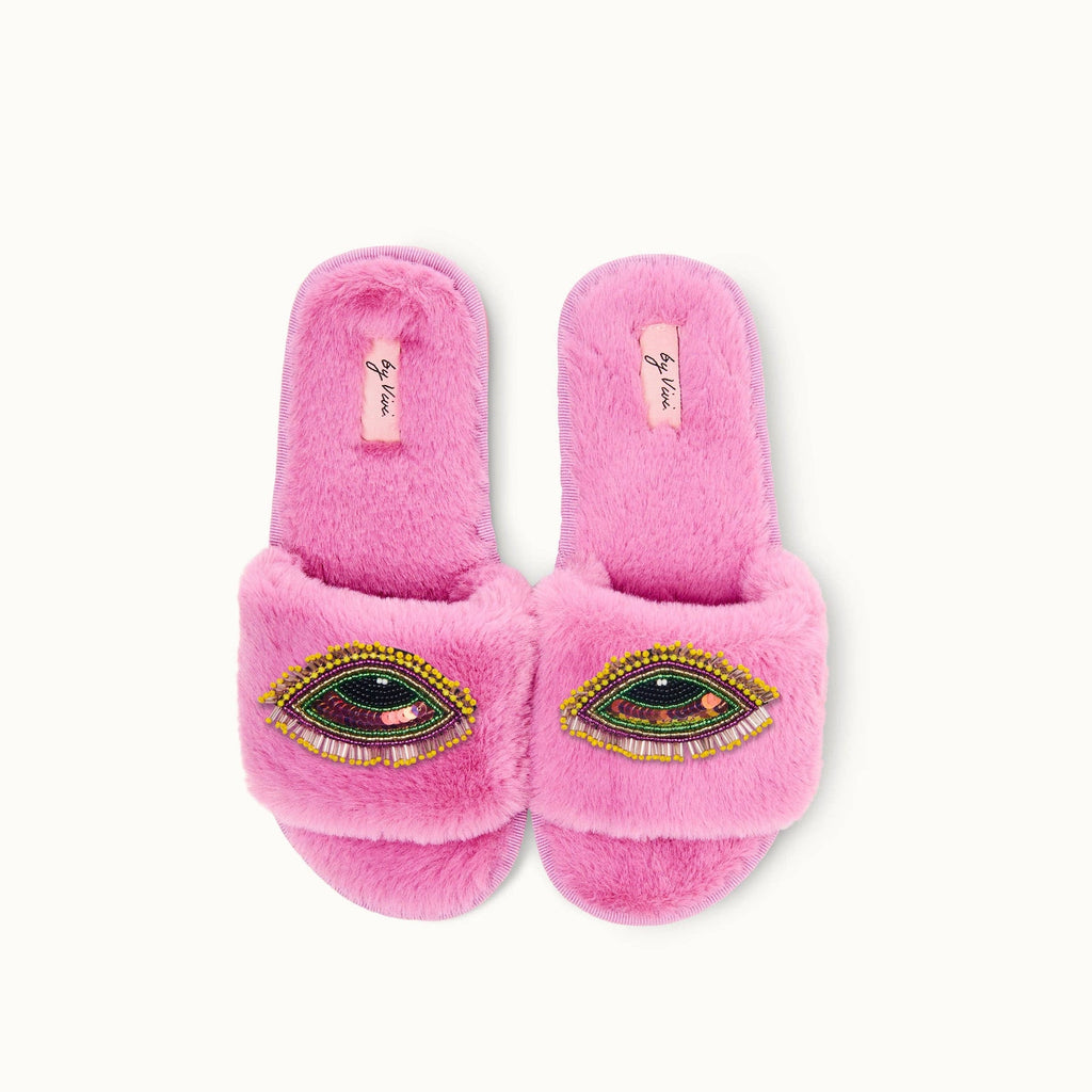 Pair of slippers brooches - Evil Eye