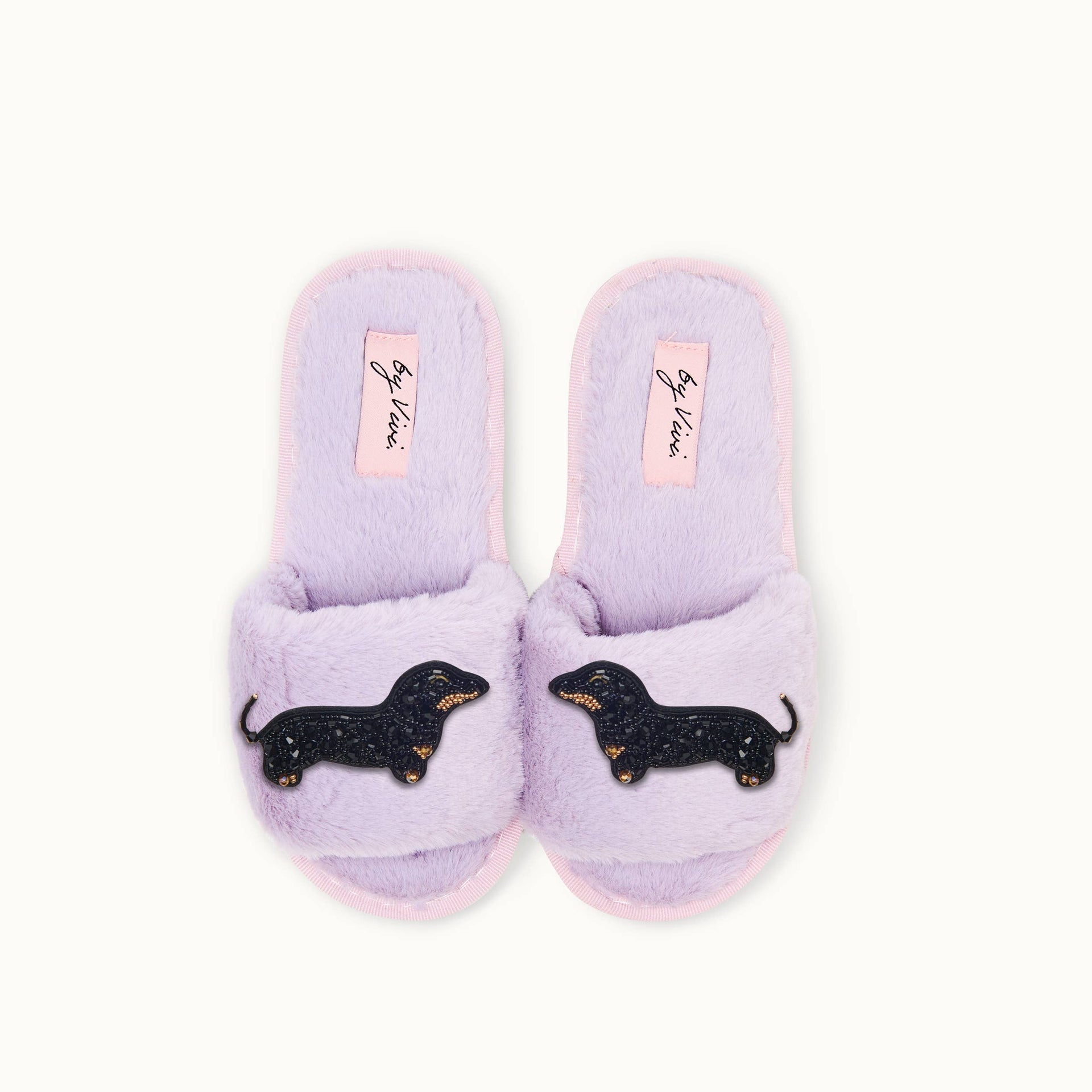 Pair of slippers pins - Dachshund