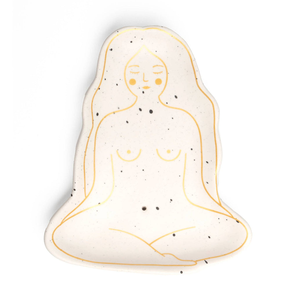 Brûle Parfum Seins Blanc Peint à la Main Helio Ferretti Vue 3