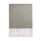 Plaid Ayla vert mousse - 125 x 150 cm