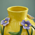 Vase M. Fleurs, Jaune Dolomite, 23 x 23 x 26 cm