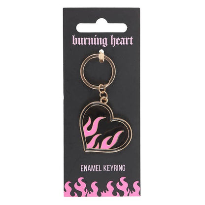 Burning Heart Keychain