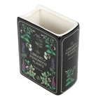 Vase in Buchform - Gotische Botanik giftiger Pflanzen