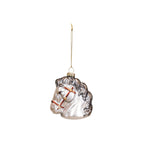 Weißes Pferd Weihnachtskugel