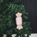 Weihnachtsanhänger – 3 Karamellschaumbonbons, braun/discofarben überzogen – S3-5,5x