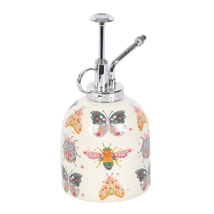 Vaporisateur de Plantes en Céramique à Motif Insectes Floraux