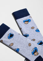 BeSesameStreet Cookie Monster Gris - coton biologique