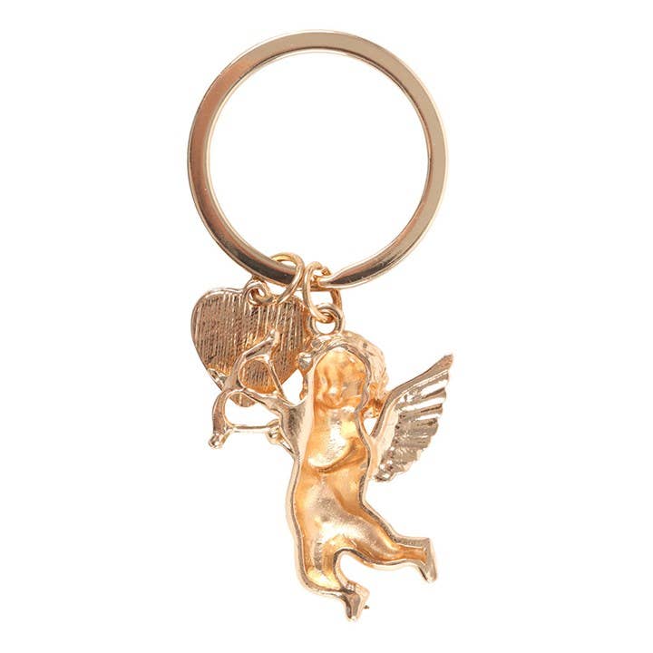 Porte-clés Ange de la Saint-Valentin « Livraison de Cupidon » | Design e regali originali