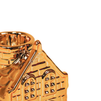 Bougeoir - Maison - Céramique - Doré - 6x5,5x11cm | Objetos de diseño y regalos originales