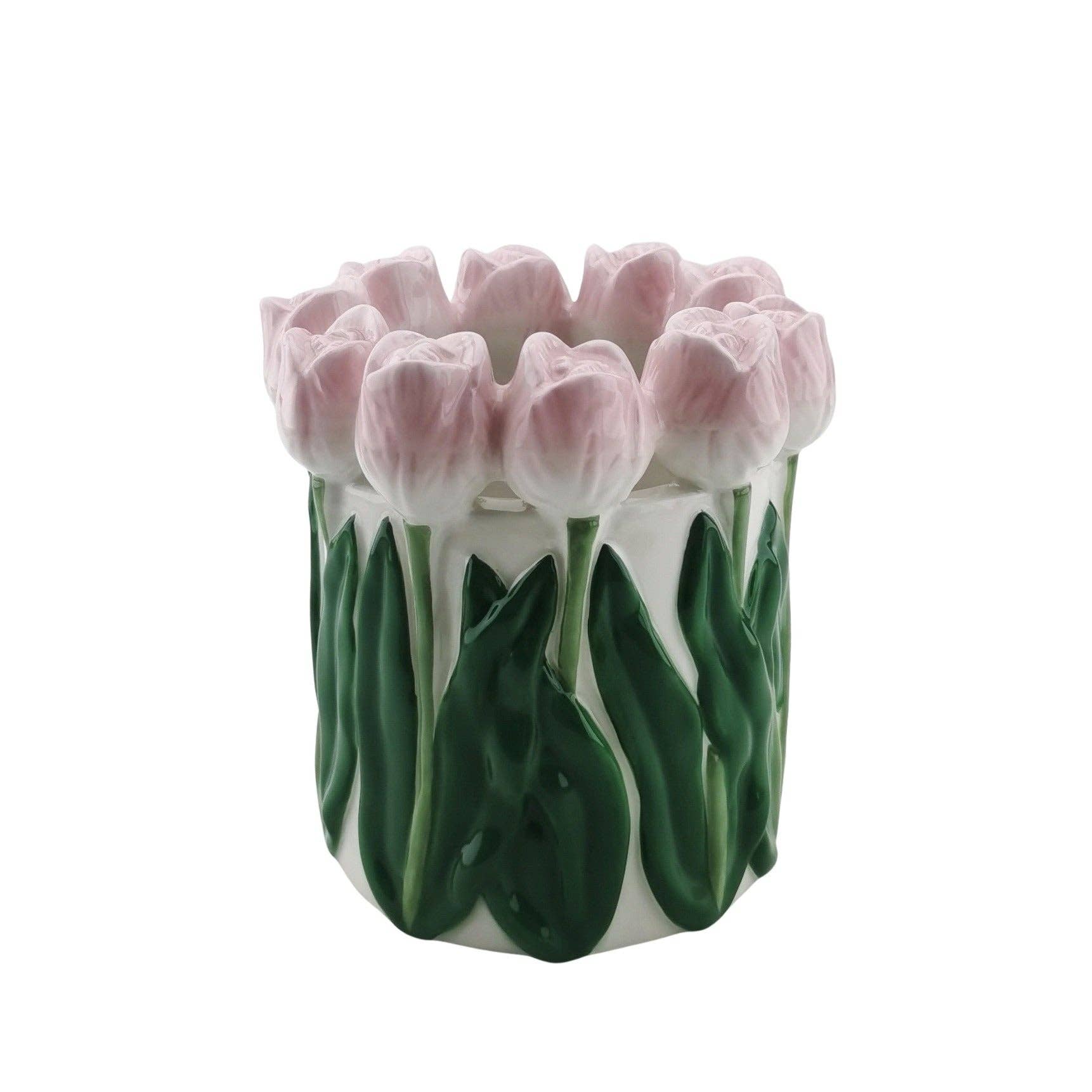 Vase Tulipes - Rose clair/Vert | Designproducten en originele cadeaus
