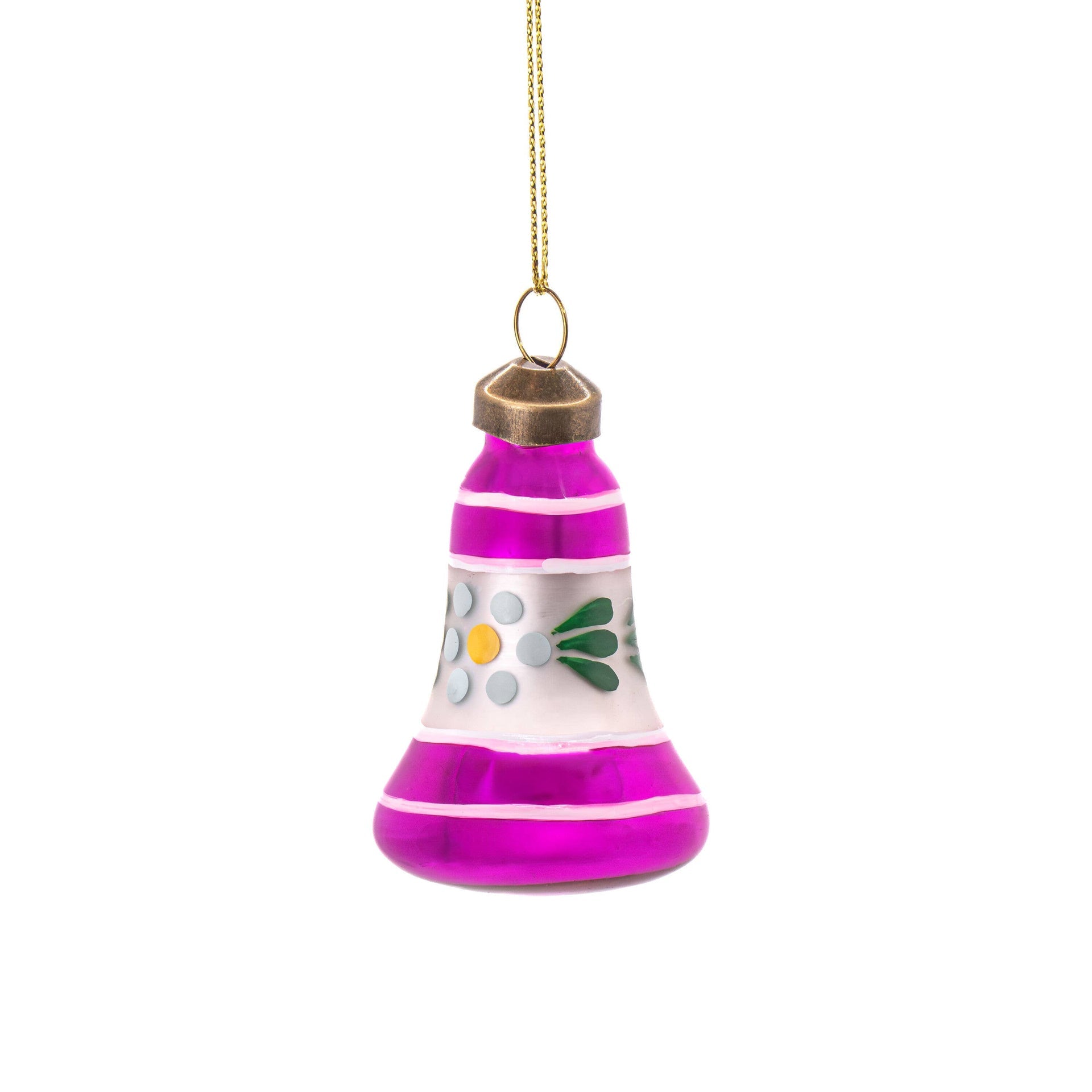 Vintage Bells Christmas Ornaments 4-Pack