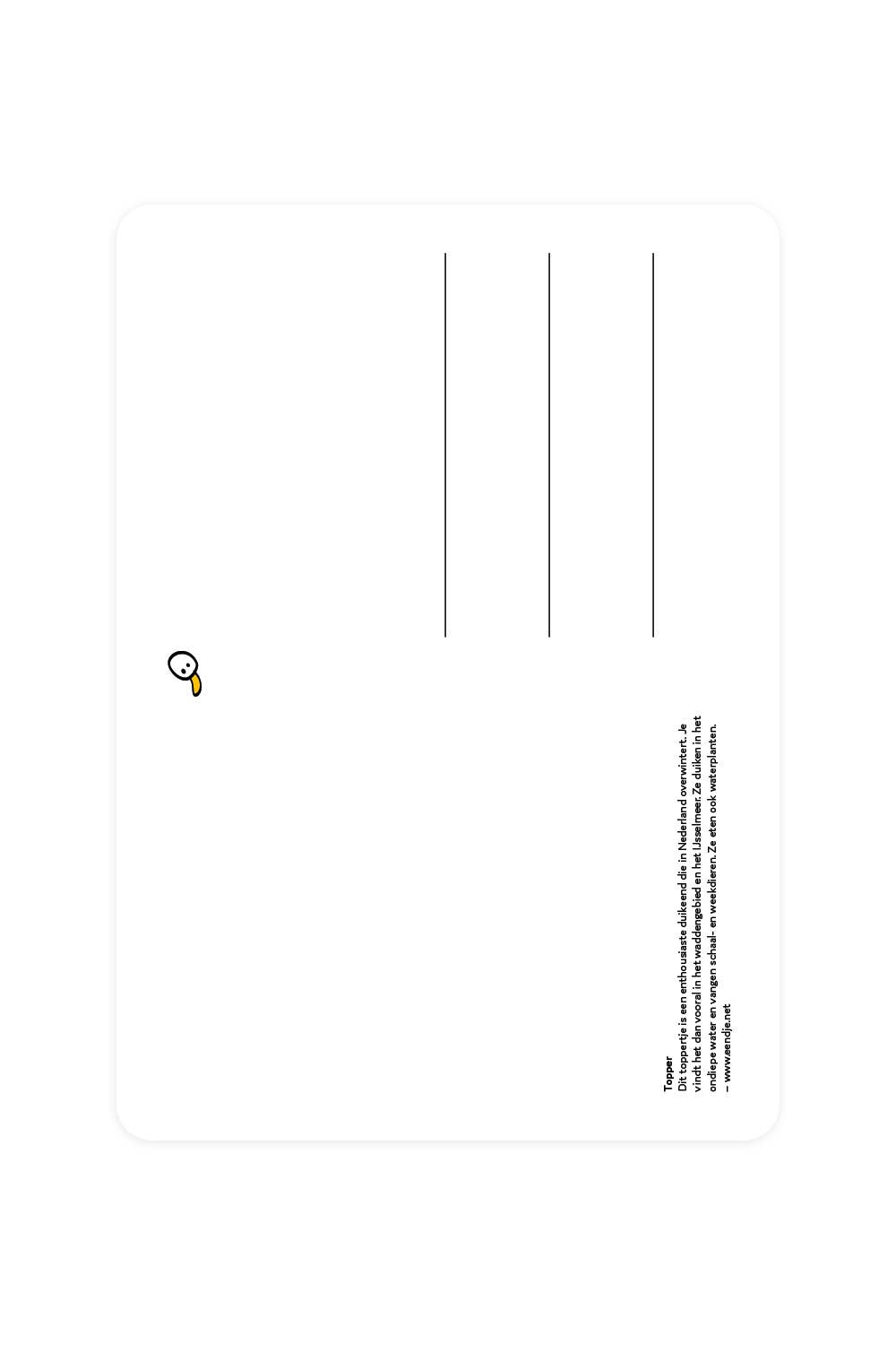 Postkarte mit Dekoration