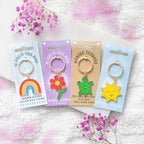 Porte-clés fleur « Prends soin de ton esprit »