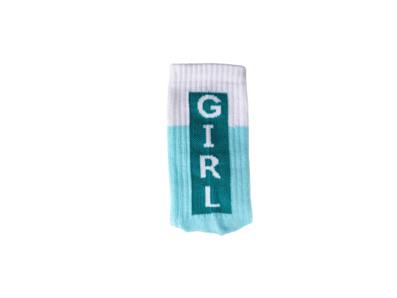 Oggetto regalo di design – chaussettes enfant girl power bleu pegada socks 21239628