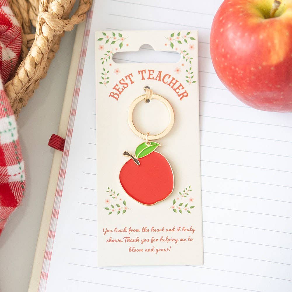 Der beste Lehrer-Apfel-Schlüsselanhänger