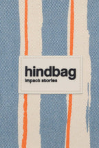 Pochette Lou Rayures Orange et Bleu