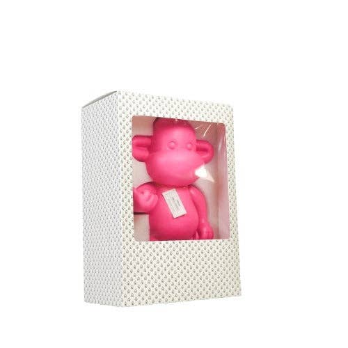 Ornement - Figurine Singe Hang Loose 'La Légende' - Résine de poly - Rose - 33x21x50cm | Design e regali originali