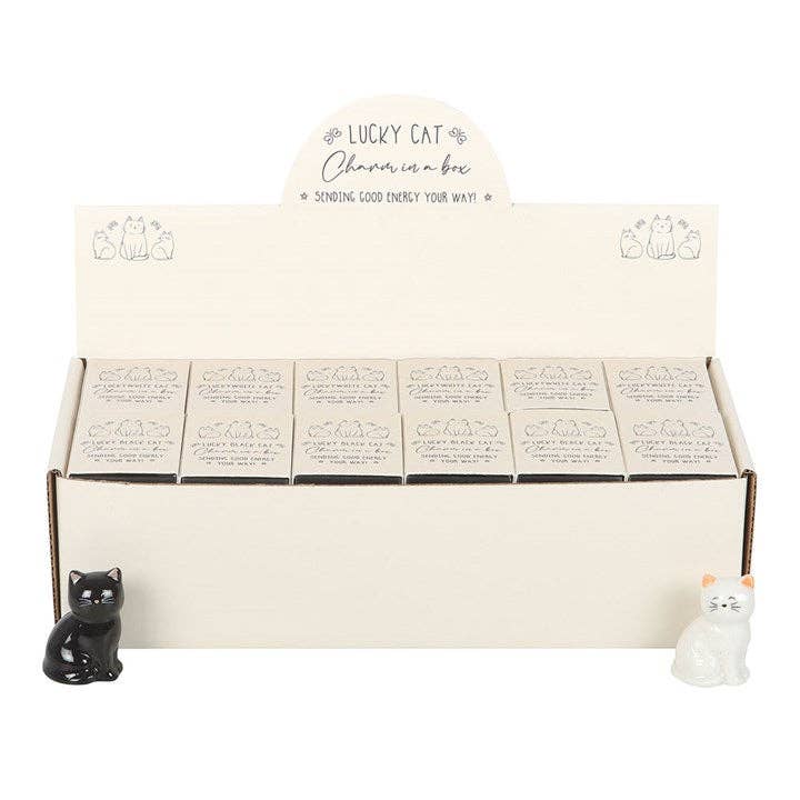 Glücksbringer: schwarz-weiße Katzen