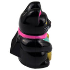 Mini Chat chanceux solaire noir 5cm