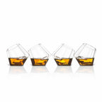 Mad Monkey - Verres à shot diamant (ensemble de 4) avec boîte cadeau