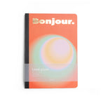 Carnet Orange Bonjour A5 Helio Ferretti Vue 1