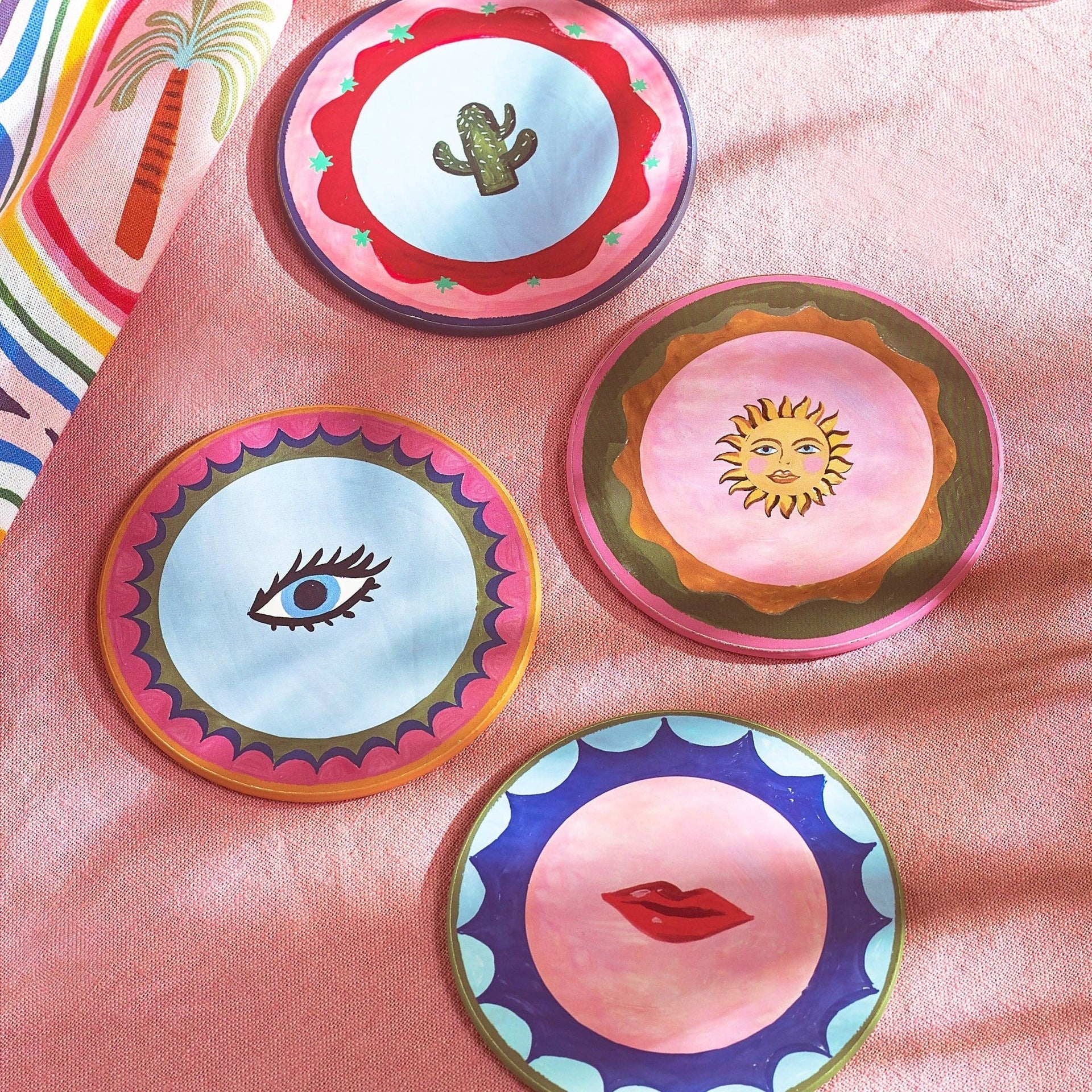 Electric Coast Icons Korkuntersetzer – 4er-Set