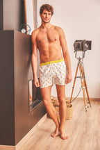 Boxershort 100 % Bio-Baumwolle Ananas