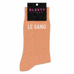 Chaussettes à Paillettes Le Sang Pêche
