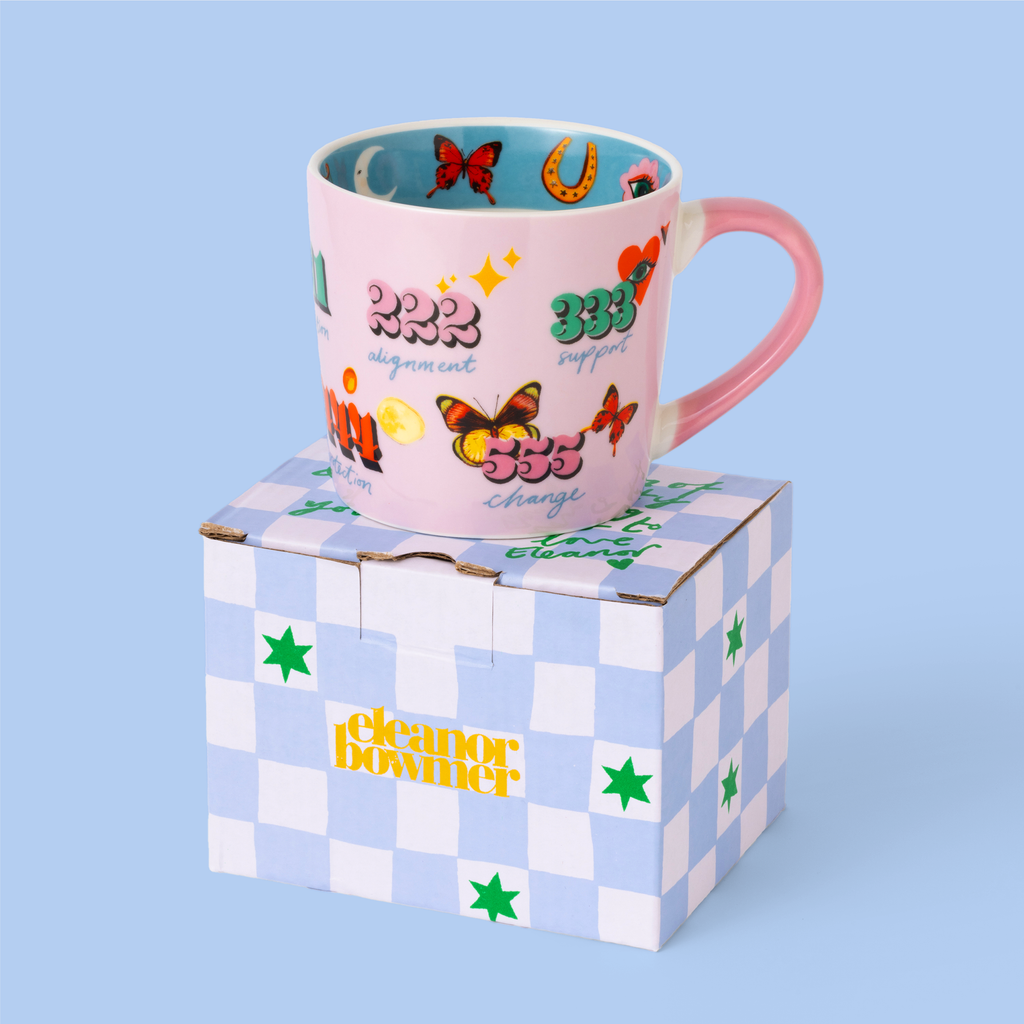 Tasse Rose avec Numéros Angéliques