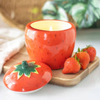 Bougie en forme de fraise