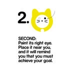 Chat Daruma Jaune “Bonne Fortune”