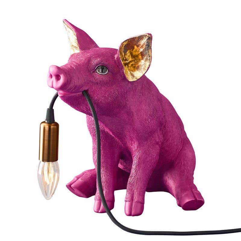 Tischlampe Schwein Rosa
