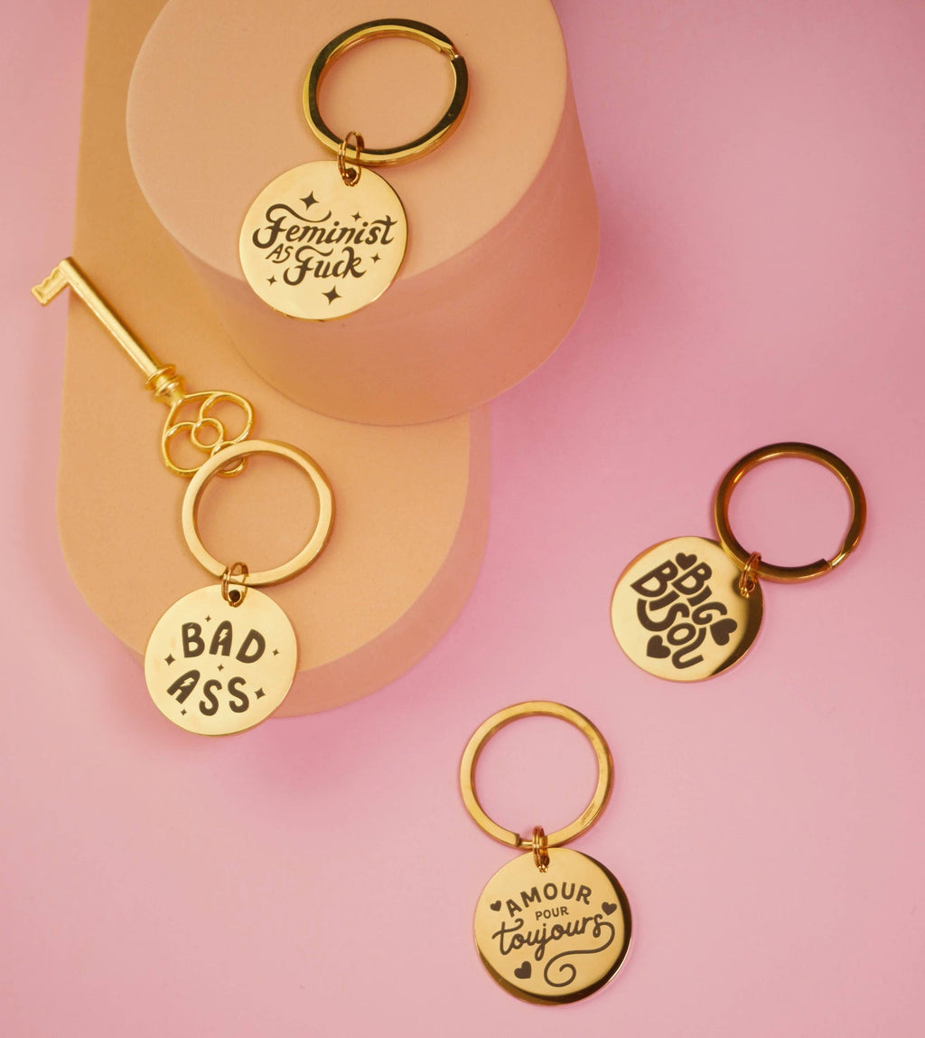 Porte-clés Feminist As Fuck | Design e regali originali