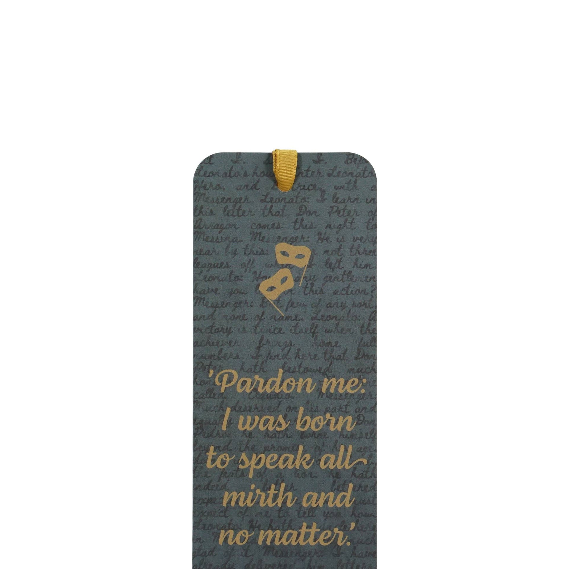 Marque-page papier Shakespeare - Beaucoup de bruit pour rien